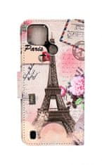 TopQ Pouzdro Realme C25Y knížkové Eiffelova věž 70359