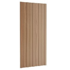 Greatstore Střešní panely 36 ks pozinkovaná ocel světlé dřevo 100 x 45 cm