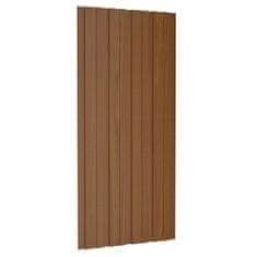 Greatstore Střešní panely 36 ks pozinkovaná ocel hnědé 100 x 45 cm