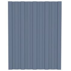 Vidaxl Střešní panely 36 ks pozinkovaná ocel šedé 60 x 45 cm