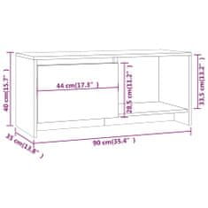 Vidaxl TV skříňka betonově šedá 90 x 35 x 40 cm kompozitní dřevo