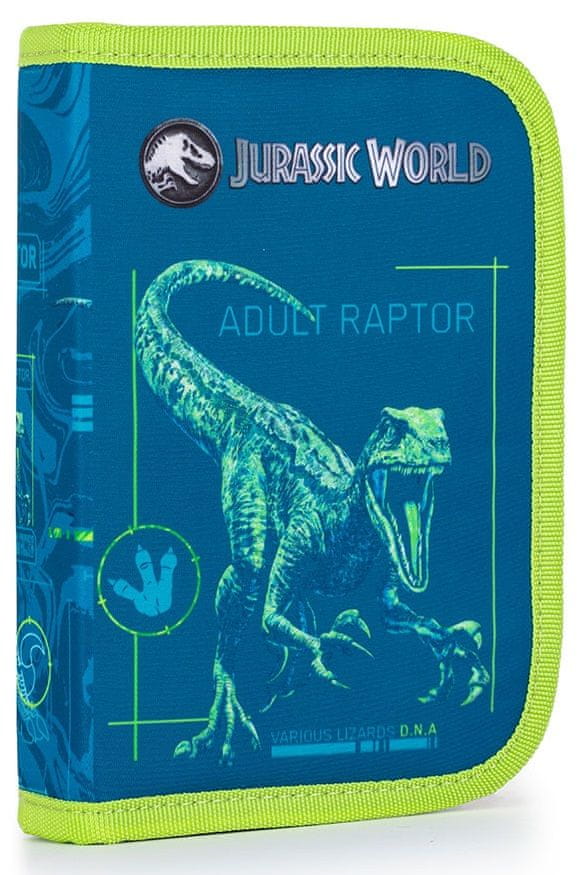 Karton P+P Penál 1 p. 2 chlopně, prázdný Jurassic World - zánovní