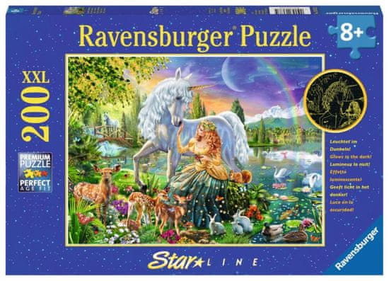 Ravensburger Svítící puzzle Magická krása XXL 200 dílků