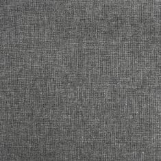 Greatstore Zvedací masážní polohovací křeslo tmavě šedé textil