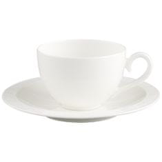 Villeroy & Boch Kávový nebo čajový šálek s podšálkem z kolekce WHITE PEARL