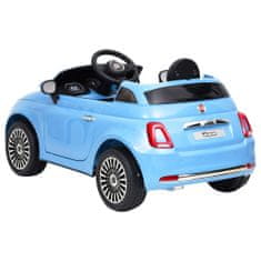 Greatstore Dětské elektrické auto Fiat 500 modré