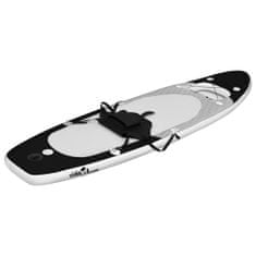 Vidaxl Nafukovací SUP paddleboard s příslušenstvím černý 300x76x10 cm