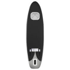 Vidaxl Nafukovací SUP paddleboard s příslušenstvím černý 360x81x10 cm