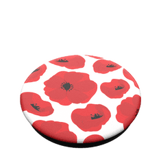 PopSockets PopTop Gen.2, Scandi Poppies, červené máky, výměnný vršek