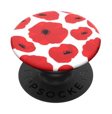 PopSockets PopTop Gen.2, Scandi Poppies, červené máky, výměnný vršek