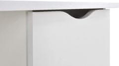 Leomark Bílý psací stůl se skříňkou - ROMA - Jednorožec 239U