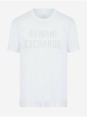 Armani Exchange Bílé pánské tričko Armani Exchange M