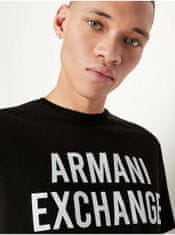 Armani Exchange Černé pánské tričko Armani Exchange M