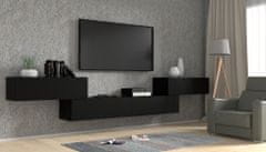 Homlando TV stolek BINGO 100 cm závěsná černý mat 