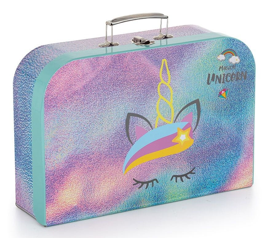 Karton P+P Kufřík lamino 34 cm Unicorn iconic - rozbaleno