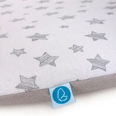 Ceba Baby CEBA Potah na měkkou přebalovací podložku 50 x 70 Grey Stars + Blue Stars 2ks