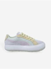 Puma Žluto-šedé dámské tenisky se semišovými detaily Puma Suede Mayu 37