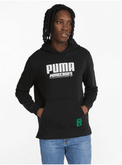 Puma Černá pánská mikina s kapucí Puma x MINECRAFT XXL