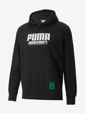 Puma Černá pánská mikina s kapucí Puma x MINECRAFT XXL