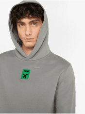 Puma Šedá pánská mikina s kapucí Puma x MINECRAFT M