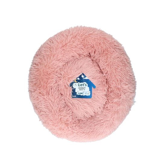 Let´s Sleep Donut pelíšek růžový 50cm