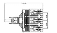 sapro FVE MC4 Y TECATEL rozbočovací konektory pro solární panely (pár), - 3 panely