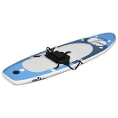 Vidaxl Nafukovací SUP paddleboard s příslušenstvím modrý 300x76x10 cm