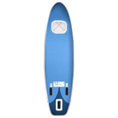 Vidaxl Nafukovací SUP paddleboard s příslušenstvím modrý 300x76x10 cm