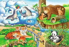 Ravensburger Puzzle Zvířátka v zoo 2x12 dílků