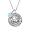 Stříbrný náhrdelník Vodnář ERN-AQUA-BAZI (řetízek, 2x přívěsek)