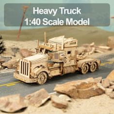 Robotime Rokr 3D dřevěné puzzle Heavy Truck 286 dílků