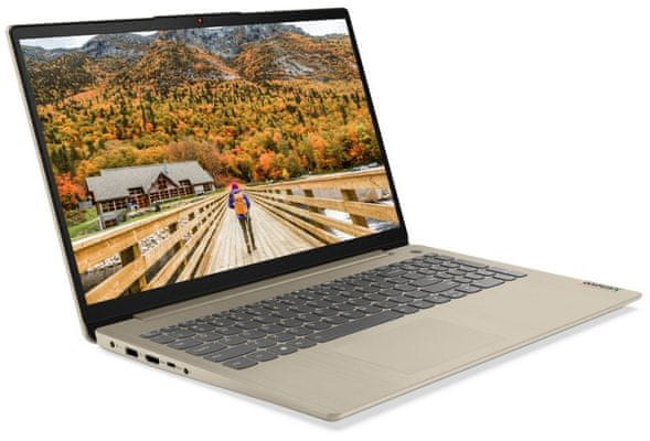 Notebook Lenovo IdeaPad 3 15ITL6 (82H801XLCK) lehký přenosný Wi-Fi ax Bluetooth HDMI 15,6 palců FullHD displej s velmi vysokým rozlišením excelentní zvuk audio výkonný procesor Intel UHD Graphics