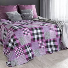 Eurofirany Hayley Přehoz na postel 220X240 cm růžový