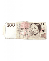Dailyclothing Peněženka s motivem bankovky - 500Kč 708