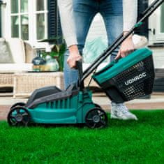 VONROC Sekačka na trávu 1300W - záběr 32cm | S 30l košem na trávu