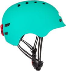 Bluetouch Bezpečnostní helma modrá s LED - rozbaleno