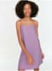 Světle fialové dámské krátké šaty na ramínka Trendyol M