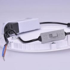 Solight LED mini panel CCT, podhledový, 12W, 900lm, 3000K, 4000K, 6000K, čtvercový, WD141