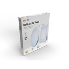 Solight LED mini panel, podhledový, 18W, 1530lm, 3000K, tenký, kulatý, bílý, WD109