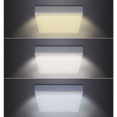 Solight LED mini panel CCT, přisazený, 24W, 1800lm, 3000K, 4000K, 6000K, čtvercový, WD175