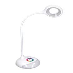 Solight LED stolní lampička nabíjecí, 5W, RGB podsvícení, stmívatelná, USB napájení, WO44