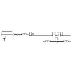 Solight LED dotykové podlinkové a nábytkové svítidlo stmívatelné, 2x 5W, 4100K, 2x 50cm, WO216