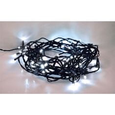 Solight LED venkovní vánoční řetěz, 400 LED, 20m, přívod 5m, 8 funkcí, IP44, studená bílá, 1V07-W