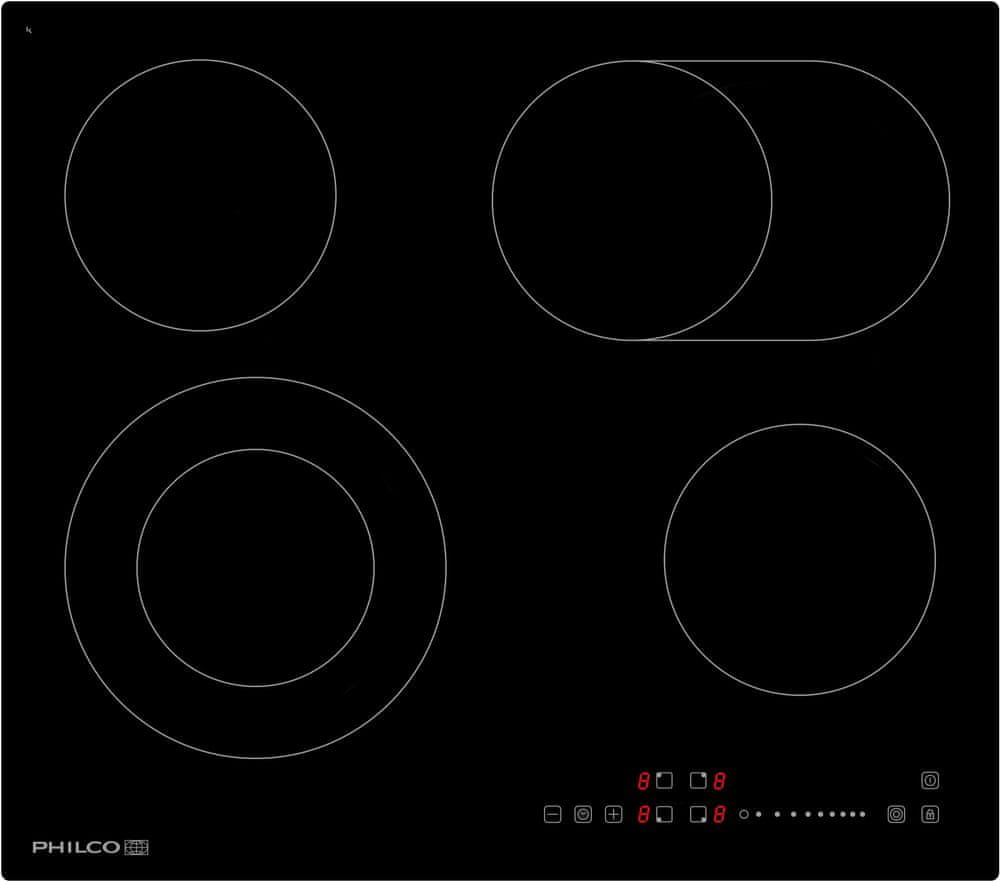 Philco sklokeramická varná deska PHS 604 DC + bezplatný servis 3 roky