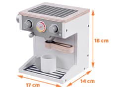JOKOMISIADA Dřevěný hračkový kávovar, malé domácí spotřebiče ZA4123