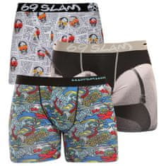 69 SLAM 3PACK pánské boxerky fit mix (3/1/69SL) - velikost M