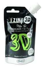 Reliéfní pasta 3D IZINK - cactus, perleťová světle zelená, 80 ml