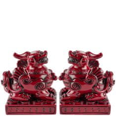 Feng shui Harmony Pár červených Pi yao - 5,5cm