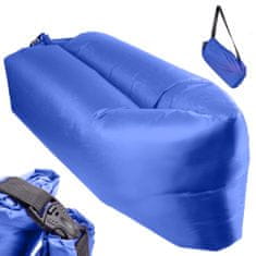 Ikonka Lazy BAG SOFA airbed navy blue 230x70cm
