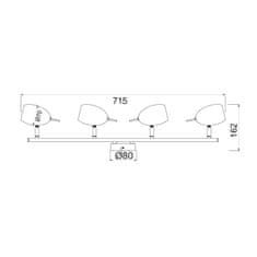 ACA ACA Lighting Spot stropní svítidlo MC1164